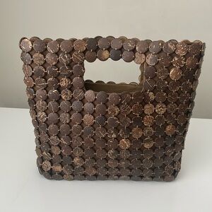 The Limited Wooden Circles Handle Handbag
